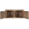 imageKate and Laurel Mezzeta Decorative TwoDoor Wall Cabinet 30 x 10 x 14 Beige Decorative Modern Storage Cabinet for Use as Floating Nightstand or Floating TV Shelf