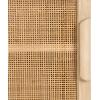 imageKate and Laurel Ori Transitional Cane Wall Cabinet with Door 15 x 7 x 24 Black and Natural Rattan Decorative Rattan Over The Toilet Cabinet with Two Shelves and Bonus Storage Cubby15x7x24