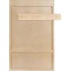 imageKate and Laurel Ori Transitional Cane Wall Cabinet with Door 15 x 7 x 24 Black and Natural Rattan Decorative Rattan Over The Toilet Cabinet with Two Shelves and Bonus Storage Cubby15x7x24