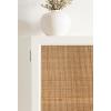 imageKate and Laurel Ori Transitional Cane Wall Cabinet with Door 15 x 7 x 24 Black and Natural Rattan Decorative Rattan Over The Toilet Cabinet with Two Shelves and Bonus Storage Cubby15x7x24