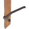 imageKate and Laurel Rossmore Modern 4Hook Vertical Wall Hanging Coat Rack 8 x 4 x 30 Rustic Brown and Black Decorative Modern Wood and Metal Coat Tree Hanging Hooks for WallMounted StorageRustic BrownBlack