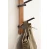 imageKate and Laurel Rossmore Modern 4Hook Vertical Wall Hanging Coat Rack 8 x 4 x 30 Rustic Brown and Black Decorative Modern Wood and Metal Coat Tree Hanging Hooks for WallMounted StorageRustic BrownBlack