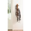 imageKate and Laurel Rossmore Modern 4Hook Vertical Wall Hanging Coat Rack 8 x 4 x 30 Rustic Brown and Black Decorative Modern Wood and Metal Coat Tree Hanging Hooks for WallMounted StorageRustic BrownBlack
