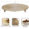 imageKate and Laurel Sancia Decorative Round Embossed Metal Tray with Feet 10 Inch Diameter Gold Modern Circle Footed Coffee Table Tray for Use as Kitchen Counter Display or Living Room Decor AccentGold