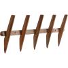 imageKate and Laurel Eland Modern FiveHook Wall Hanging Coat Rack 30 x 4 x 12 Walnut Brown Decorative Wood Coat Rack Wall Mount for Use as Entryway Storage or Mudroom Hooks