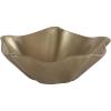 imageKate and Laurel Flutte Scalloped Decorative Metal Serving Bowl 10 x 10 x 3 Black Nickel Modern Wavy Fruit Bowl for Kitchen Counter or Use as Tabletop Storage for an Entryway TableGold