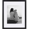 imageDesignOvation Gallery Wood Photo Frame Set for Customizable Wall Display Black 11x14 matted to 8x10 Pack of 4Black