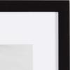 imageDesignOvation Gallery Wood Photo Frame Set for Customizable Wall Display Black 11x14 matted to 8x10 Pack of 4Black