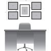 imageDesignOvation Gallery Wood Photo Frame Set for Customizable Wall Display Black 11x14 matted to 8x10 Pack of 4Black