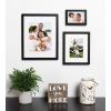 imageDesignOvation Gallery Wood Photo Frame Set for Customizable Wall Display Black 11x14 matted to 8x10 Pack of 4Black