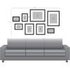 imageDesignOvation Gallery Wood Photo Frame Set for Customizable Wall Display Black 11x14 matted to 8x10 Pack of 4Black