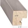 imageDesignOvation Gallery Wood Photo Frame Set for Customizable Wall Display Black 11x14 matted to 8x10 Pack of 4Distressed Gray