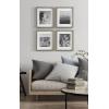 imageDesignOvation Gallery Wood Photo Frame Set for Customizable Wall Display Black 11x14 matted to 8x10 Pack of 4Distressed Gray