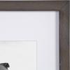 imageDesignOvation Gallery Wood Photo Frame Set for Customizable Wall Display Black 11x14 matted to 8x10 Pack of 4Gray