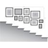 imageDesignOvation Gallery Wood Photo Frame Set for Customizable Wall Display Black 11x14 matted to 8x10 Pack of 4Rustic Brown