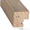 imageDesignOvation Gallery Wood Photo Frame Set for Customizable Wall Display Black 11x14 matted to 8x10 Pack of 4Rustic Brown