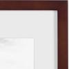 imageDesignOvation Gallery Wood Photo Frame Set for Customizable Wall Display Black 11x14 matted to 8x10 Pack of 4Walnut Brown