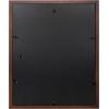 imageDesignOvation Gallery Wood Photo Frame Set for Customizable Wall Display Black 11x14 matted to 8x10 Pack of 4Walnut Brown