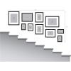 imageDesignOvation Gallery Wood Photo Frame Set for Customizable Wall Display Black 11x14 matted to 8x10 Pack of 4White