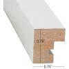 imageDesignOvation Gallery Wood Photo Frame Set for Customizable Wall Display Black 11x14 matted to 8x10 Pack of 4White