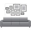 imageDesignOvation Gallery Wood Photo Frame Set for Customizable Wall Display Black 11x14 matted to 8x10 Pack of 4White