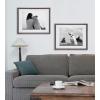 imageDesignOvation Gallery Wood Photo Frame Set for Customizable Wall Display Walnut Brown 14x18 matted to 11x14 Pack of 2Gray
