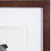 imageDesignOvation Gallery Wood Photo Frame Set for Customizable Wall Display Walnut Brown 14x18 matted to 11x14 Pack of 2Walnut Brown