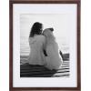 imageDesignOvation Gallery Wood Photo Frame Set for Customizable Wall Display Walnut Brown 14x18 matted to 11x14 Pack of 2Walnut Brown