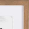 imageDesignOvation Gallery Wood Photo Frame Set for Customizable Wall or Desktop Display Rustic Brown 8x10 matted to 5x7 Pack of 4Rustic Brown