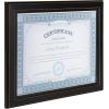 imageDesignOvation Kieva Solid Wood Document Frames Distressed Black 85x11 Pack of 6Black