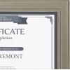 imageDesignOvation Kieva Solid Wood Document Frames Distressed Black 85x11 Pack of 6Gray