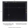 imageDesignOvation Kieva Solid Wood Document Frames Distressed Black 85x11 Pack of 6Gray