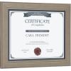 imageDesignOvation Kieva Solid Wood Document Frames Distressed Black 85x11 Pack of 6Gray