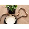 imageKate and Laurel Anaya Wooden ThreePiece Decor Accent Set Walnut Brown Set of 3 Modern Tabletop Decor Set Including Planter Pot Accent Tray and Beaded RopeNaturalBlack