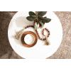 imageKate and Laurel Anaya Wooden ThreePiece Decor Accent Set Walnut Brown Set of 3 Modern Tabletop Decor Set Including Planter Pot Accent Tray and Beaded RopeWalnut Brown