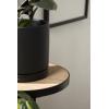 imageKate and Laurel Fields Modern TriLevel Metal and Wood Plant Stand 17 x 22 x 30 Black and Gold Decorative Three Tier Plant Stand for Display and StorageBlack