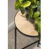 imageKate and Laurel Fields Modern TriLevel Metal and Wood Plant Stand 17 x 22 x 30 Black and Gold Decorative Three Tier Plant Stand for Display and StorageBlack