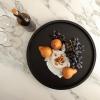 imageKate and Laurel Halsey Round Lazy Susan Tray Organizer 18 Inch Diameter Black Transitional Round Countertop Organizer with Turning Lazy Susan for Kitchen Storage