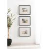 imageKate and Laurel Inglewood Modern Wall Picture Frame Set of 3 11x14 matted to 5x7 Natural Wood ThreePiece Frame Set for Gallery Wall Accent Set in Living Room DecorBlack