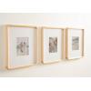 imageKate and Laurel Inglewood Modern Wall Picture Frame Set of 3 11x14 matted to 5x7 Natural Wood ThreePiece Frame Set for Gallery Wall Accent Set in Living Room DecorNatural