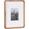 imageKate and Laurel Inglewood Modern Wall Picture Frame Set of 3 11x14 matted to 5x7 Walnut Brown ThreePiece Frame Set for Gallery Wall Accent Set in Living Room Dcor