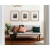 imageKate and Laurel Inglewood Modern Wall Picture Frame Set of 3 16x20 matted to 8x10 Walnut Brown ThreePiece Frame Set for Gallery Wall Accent Set in Living Room Dcor