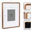 imageKate and Laurel Inglewood Modern Wall Picture Frame Set of 3 16x20 matted to 8x10 Walnut Brown ThreePiece Frame Set for Gallery Wall Accent Set in Living Room Dcor