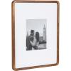 imageKate and Laurel Inglewood Modern Wall Picture Frame Set of 3 16x20 matted to 8x10 Walnut Brown ThreePiece Frame Set for Gallery Wall Accent Set in Living Room Dcor
