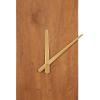 imageKate and Laurel Ladd Modern Glam 24quot Numberless Wood and Metal Round Wall Clock Walnut Brown and Gold Contemporary Wall DecorWalnut BrownGold