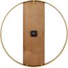 imageKate and Laurel Ladd Modern Glam 24quot Numberless Wood and Metal Round Wall Clock Walnut Brown and Gold Contemporary Wall DecorWalnut BrownGold