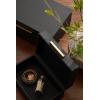 imageKate and Laurel Namina Decorative Vegan Leather Storage Box Set of 2 8 x 5 and 10 x 7 Black and Brass Modern Glam TwoPiece Box Set with Handles for Use as Jewelry Boxes or Perfume Organizers