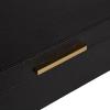 imageKate and Laurel Namina Decorative Vegan Leather Storage Box Set of 2 8 x 5 and 10 x 7 Black and Brass Modern Glam TwoPiece Box Set with Handles for Use as Jewelry Boxes or Perfume Organizers