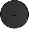 imageKate and Laurel Pronte Modern Round Wood and Metal Wall Clock 22 Inch Diameter Rustic Brown and Black Decorative Minimal Clock for Bedroom Entryway or Living Room DecorBlackGold