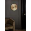 imageKate and Laurel Sancia Modern Numberless Round Metal Wall Clock 16 Inch Diameter Gold Decorative Minimal Metallic Clock with Embossed Texture for Use as Bedroom Entryway or Living Room Decor